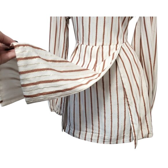 Tularosa Blaine Dress Metallic Stripe Mini - Picture 8 of 17